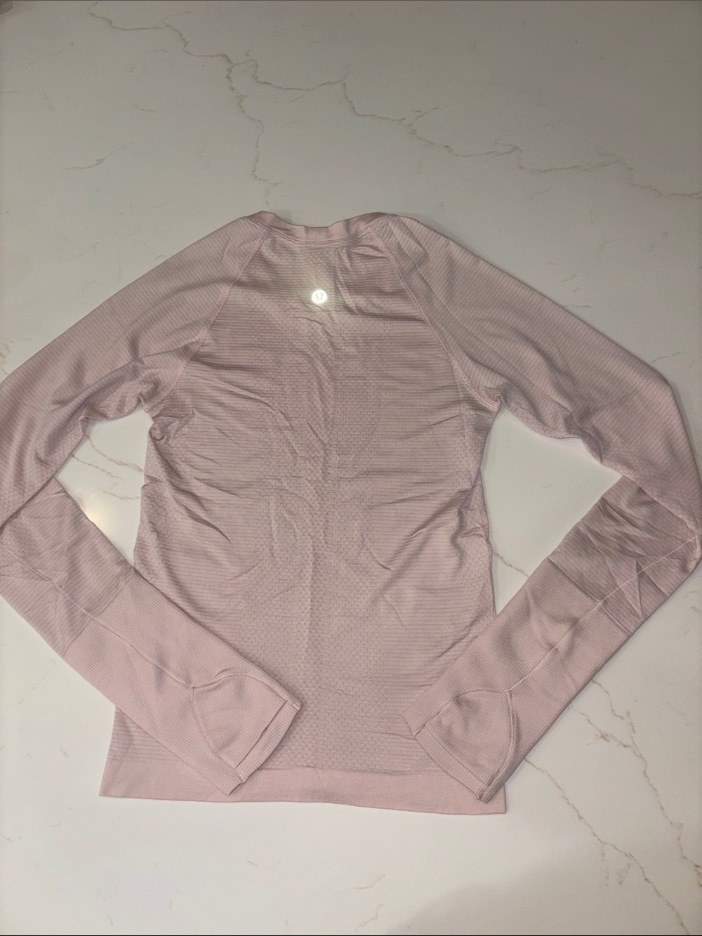 lululemon athletica Pale Pink Long-Sleeve Performance Top Swiftly